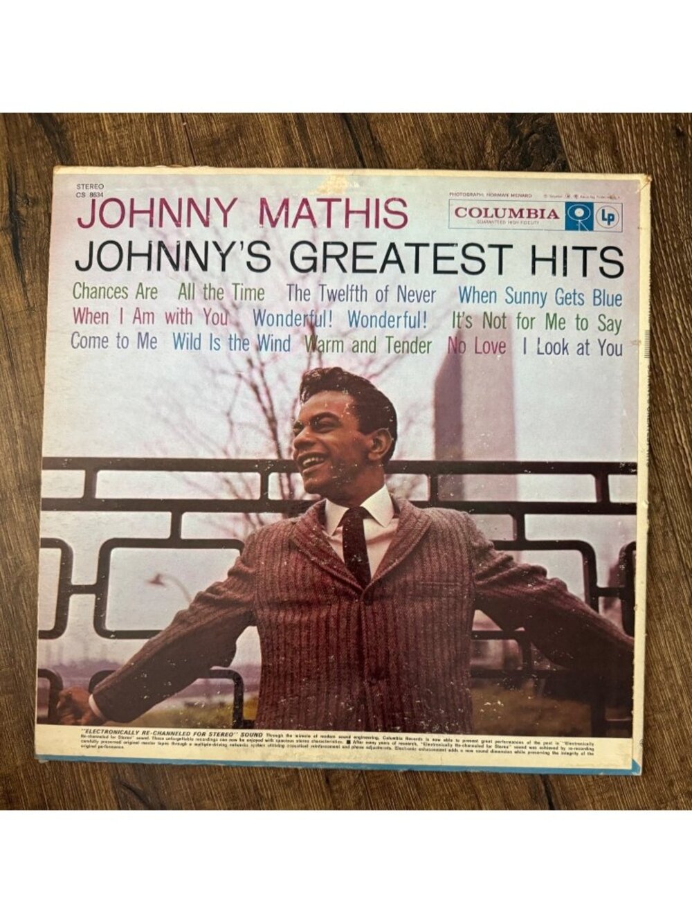 Johnny Mathis Johnny's Greatest Hits Columbia CS8634 Vinyl LP